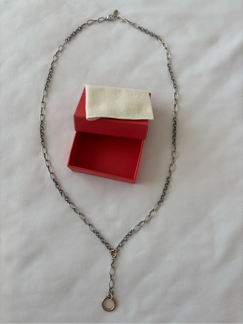 Retired James Avery | Circle Lariat Changeable Charm Necklace
